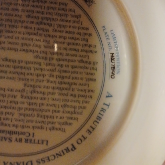 PRINCESS DIANA PLATE FROM THE FRANKLIN MINT - Picture 2 of 2